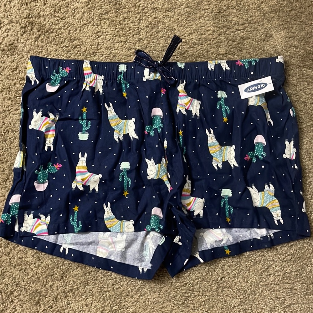 NWT Old Navy Llama PJ Shorts - Size XL